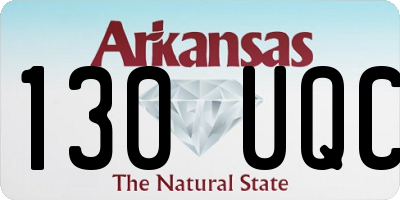 AR license plate 130UQC