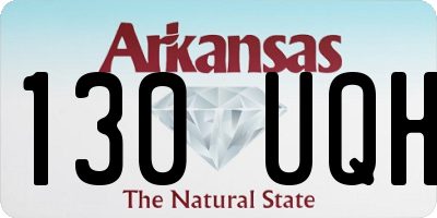 AR license plate 130UQH