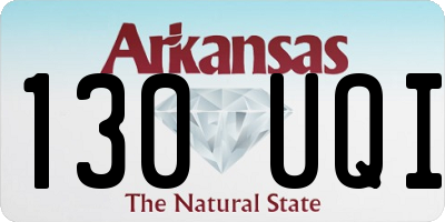 AR license plate 130UQI