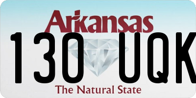 AR license plate 130UQK