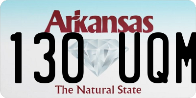 AR license plate 130UQM
