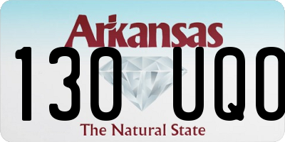 AR license plate 130UQO