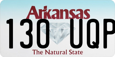 AR license plate 130UQP