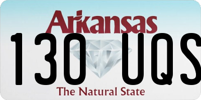 AR license plate 130UQS