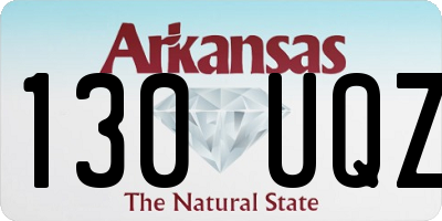 AR license plate 130UQZ