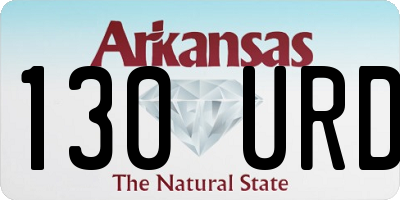 AR license plate 130URD
