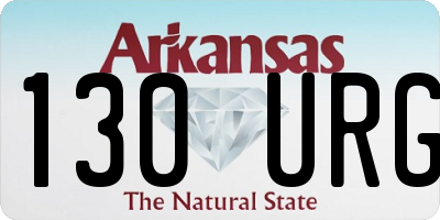 AR license plate 130URG