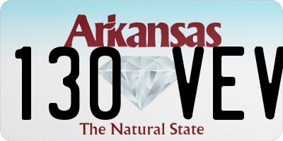 AR license plate 130VEV