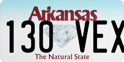 AR license plate 130VEX