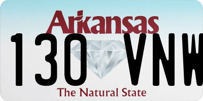 AR license plate 130VNW