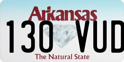 AR license plate 130VUD