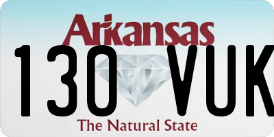 AR license plate 130VUK