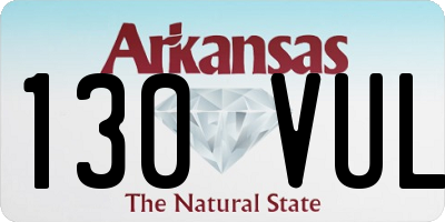 AR license plate 130VUL