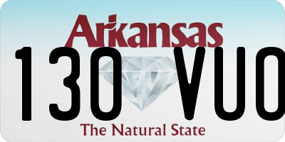 AR license plate 130VUO