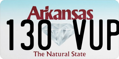 AR license plate 130VUP