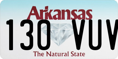 AR license plate 130VUV
