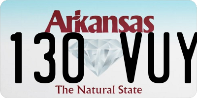 AR license plate 130VUY