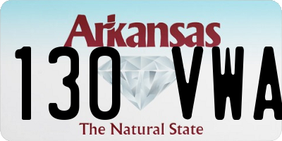 AR license plate 130VWA