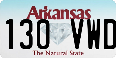 AR license plate 130VWD