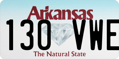 AR license plate 130VWE