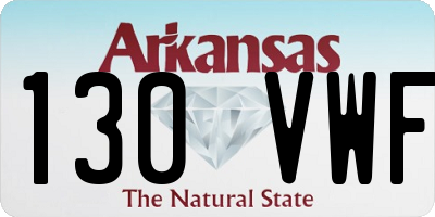 AR license plate 130VWF