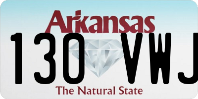 AR license plate 130VWJ