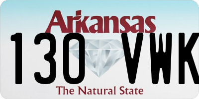 AR license plate 130VWK