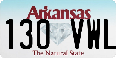 AR license plate 130VWL