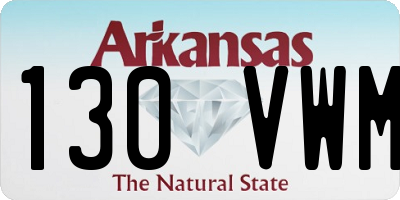 AR license plate 130VWM