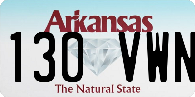 AR license plate 130VWN