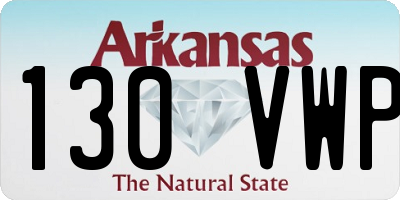 AR license plate 130VWP