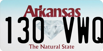 AR license plate 130VWQ