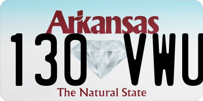 AR license plate 130VWU