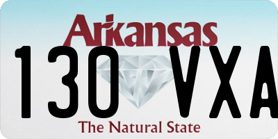 AR license plate 130VXA