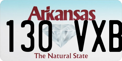 AR license plate 130VXB