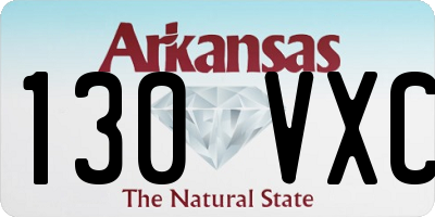 AR license plate 130VXC