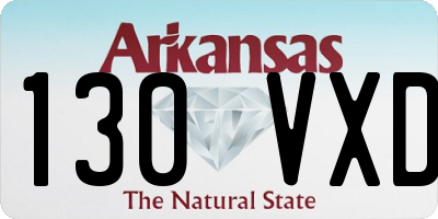 AR license plate 130VXD