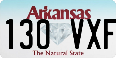 AR license plate 130VXF