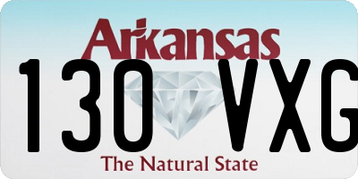 AR license plate 130VXG