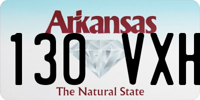 AR license plate 130VXH