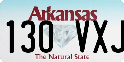 AR license plate 130VXJ