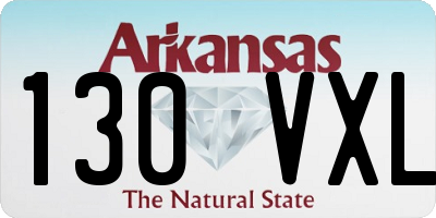 AR license plate 130VXL