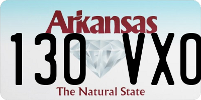 AR license plate 130VXO