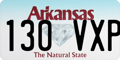 AR license plate 130VXP