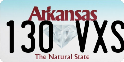 AR license plate 130VXS