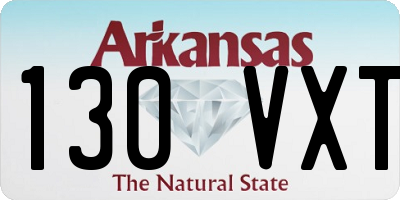 AR license plate 130VXT