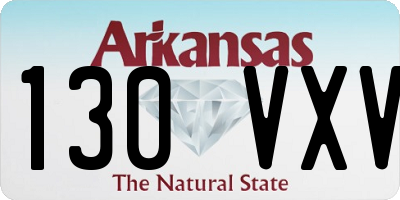 AR license plate 130VXV