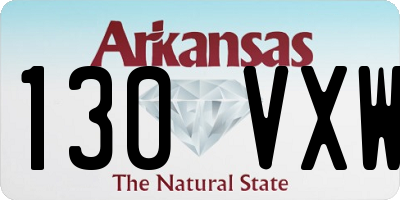 AR license plate 130VXW