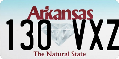 AR license plate 130VXZ