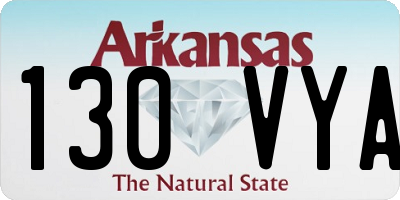 AR license plate 130VYA